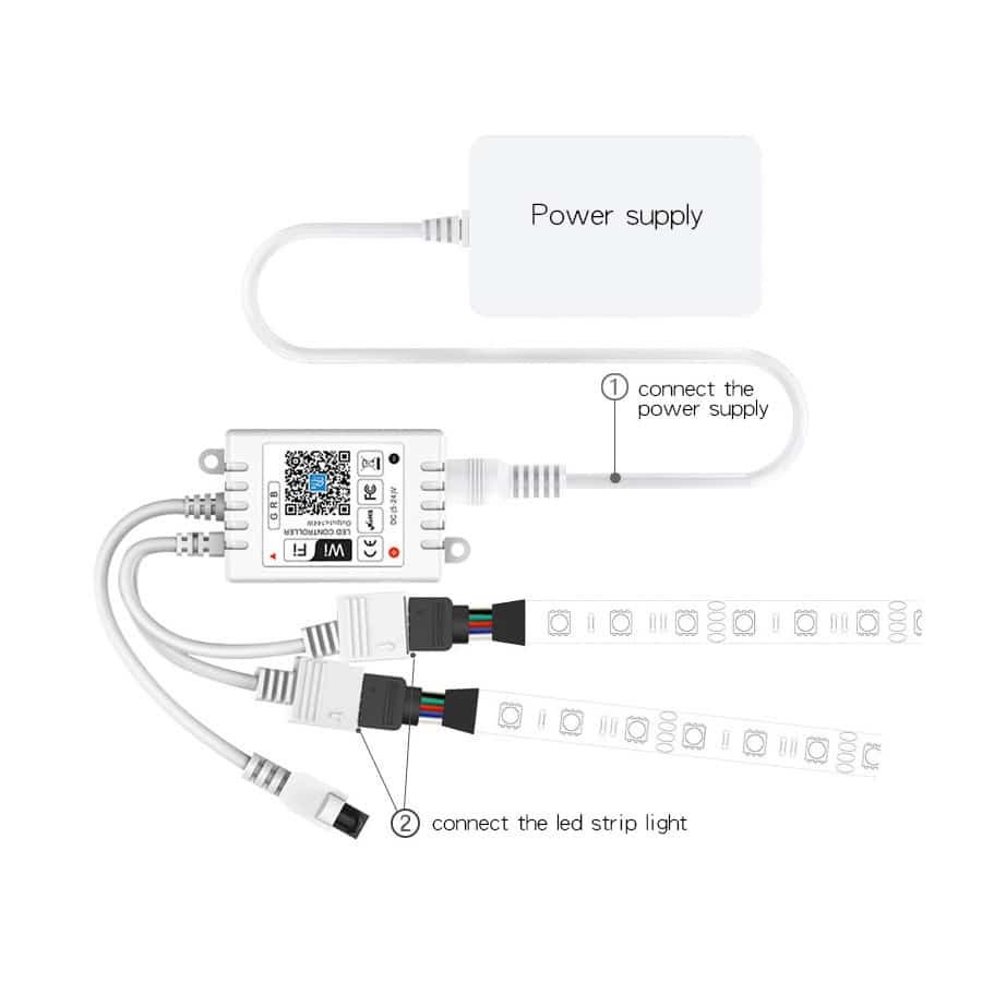 WiFi Διπλός RGB Controller IR 5 24V 288W 3 WiFi Διπλός RGB Controller IR 5 24V 288W 3