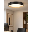 kelvo® RONDO KLV-101-0587-V2 Φωτιστικό Οροφής LED 36W 3600lm 120° AC 220-240V IP20 Ρυθμιζόμενο Λευκό CCT με Διακόπτη στο Driver 2700K/4500K/6000K Triac Dimmable - Lumileds SMD Chip & ENEC/TÜV Driver - Μαύρο Ματ & Εφέ Ξύλου - Μ50 x Π50 x Υ7cm - 5 Χρόνια Εγγύηση