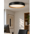 kelvo® RONDO KLV-101-0587-V2 Φωτιστικό Οροφής LED 36W 3600lm 120° AC 220-240V IP20 Ρυθμιζόμενο Λευκό CCT με Διακόπτη στο Driver 2700K/4500K/6000K Triac Dimmable - Lumileds SMD Chip & ENEC/TÜV Driver - Μαύρο Ματ & Εφέ Ξύλου - Μ50 x Π50 x Υ7cm - 5 Χρόνια Εγγύηση
