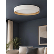 kelvo® RONDO KLV-101-0589-V2 Φωτιστικό Οροφής LED 36W 3600lm 120° AC 220-240V IP20 Ρυθμιζόμενο Λευκό CCT με Διακόπτη στο Driver 2700K/4500K/6000K Triac Dimmable - Lumileds SMD Chip & ENEC/TÜV Driver - Λευκό Ματ & Εφέ Ξύλου - Μ50 x Π50 x Υ7cm - 5 Χρόνια Εγγύηση
