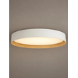 kelvo® RONDO KLV-101-0589-V2 Φωτιστικό Οροφής LED 36W 3600lm 120° AC 220-240V IP20 Ρυθμιζόμενο Λευκό CCT με Διακόπτη στο Driver 2700K/4500K/6000K Triac Dimmable - Lumileds SMD Chip & ENEC/TÜV Driver - Λευκό Ματ & Εφέ Ξύλου - Μ50 x Π50 x Υ7cm - 5 Χρόνια Εγγύηση