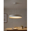 kelvo® RONDO KLV-101-0589 Κρεμαστό Φωτιστικό Οροφής LED 36W 3600lm 120° AC 220-240V IP20 Ρυθμιζόμενο Λευκό CCT με Διακόπτη στο Driver 2700K/4500K/6000K Triac Dimmable - Lumileds SMD Chip & ENEC/TÜV Driver - Λευκό Ματ & Εφέ Ξύλου - Μ50 x Π50 x Υ7cm - 5 Χρόνια Εγγύηση