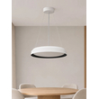 kelvo® VOLA KLV-101-0590 Κρεμαστό Φωτιστικό Οροφής LED 24W 2400lm 120° AC 220-240V IP20 Ρυθμιζόμενο Λευκό CCT με Διακόπτη στο Driver 2700K/4500K/6000K Triac Dimmable - Lumileds SMD Chip & ENEC/TÜV Driver - Μαύρο Ματ & Λευκό Ματ - Μ40 x Π40 x Υ7cm - 5 Χρόνια Εγγύηση