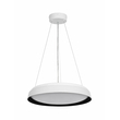 kelvo® VOLA KLV-101-0590 Κρεμαστό Φωτιστικό Οροφής LED 24W 2400lm 120° AC 220-240V IP20 Ρυθμιζόμενο Λευκό CCT με Διακόπτη στο Driver 2700K/4500K/6000K Triac Dimmable - Lumileds SMD Chip & ENEC/TÜV Driver - Μαύρο Ματ & Λευκό Ματ - Μ40 x Π40 x Υ7cm - 5 Χρόνια Εγγύηση