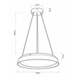 kelvo® VOLA KLV-101-0590 Κρεμαστό Φωτιστικό Οροφής LED 24W 2400lm 120° AC 220-240V IP20 Ρυθμιζόμενο Λευκό CCT με Διακόπτη στο Driver 2700K/4500K/6000K Triac Dimmable - Lumileds SMD Chip & ENEC/TÜV Driver - Μαύρο Ματ & Λευκό Ματ - Μ40 x Π40 x Υ7cm - 5 Χρόνια Εγγύηση