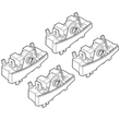 OPEL CORSA E 3D/5D 12/14+ KIT ΑΚΡΑ (ΠΟΔΙΑ) ΓΙΑ ΜΠΑΡΕΣ NORDRIVE