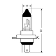 H4 ΑΛΟΓΟΝΟΥ 12V/60-55W 92mm P43t ΛΑΜΠΑ