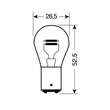 ΛΑΜΠΑ ΔΙΠΟΛΙΚΗ 12V/21/5W (PY21/5W)