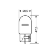 ΛΑΜΠΑ ΑΚΑΛΥΚΗ ΓΙΓΑΣ 12V/W21W