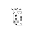 ΛΑΜΠΑ ΑΚΑΛΥΚΗ 12V/W5W 5W