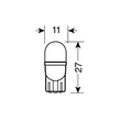 Τ10 ΨΕΙΡΑ ΛΕΥΚΟ ΦΩΣ W2.1x9.5d  ΚΑΡΦΙ