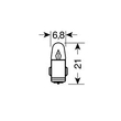 ΛΑΜΠΑΚΙΑ ΜΙΝΙΟΝ (J)12V/2W BA7s ΜΠΛΕ 21mm