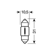 ΛΑΜΠΑΚΙΑ ΣΩΛΗΝΩΤΑ 12V/10W ΜΠΛΕ 11X31mm