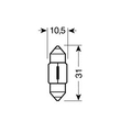 ΛΑΜΠΑΚΙΑ ΣΩΛΗΝΩΤΑ 12V/10W ΜΩΒ 11x31mm