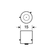 ΛΑΜΠΑ 11LED ΠΟΡΤΟΚΑΛΙ 12V PY21W