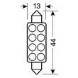 ΛΑΜΠΑΚΙ ΠΛΑΦΟΝΙΕΡΑΣ 8 LED 13x44mm