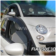 FIAT 500 3D 2007+ ΖΕΥΓΑΡΙ ΑΝΕΜΟΘΡΑΥΣΤΕΣ ΑΠΟ ΕΥΚΑΜΠΤΟ ΦΙΜΕ ΠΛΑΣΤΙΚΟ HEKO - 2 ΤΕΜ.