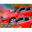 SKODA FABIA III 5D 2014+  HTB ΜΑΚΡΥ ΣΕΤ ΑΝΕΜΟΘΡΑΥΣΤΕΣ ΑΥΤΟΚΙΝΗΤΟΥ ΑΠΟ ΕΥΚΑΜΠΤΟ ΦΙΜΕ ΠΛΑΣΤΙΚΟ HEKO - 4 ΤΕΜ.