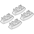 HYUNDAI i20 3D/5D 11/14+ KIT ΑΚΡΑ (ΠΟΔΙΑ) ΓΙΑ ΜΠΑΡΕΣ NORDRIVE