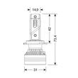 H7 ΛΑΜΠΑ 9-32V 6.500K 10.000lm 90W PX26d HALO LED SERIE 9 COMPACT ULTRA POWER 2LED CREE LED KIT - 2 ΤΕΜ.