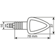 ΦΛΑΣ ΜΗΧΑΝΗΣ FOCAL 12V 21W (78x37mm) CARBON -2 ΤΕΜ.