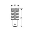 ΛΑΜΠΑΚΙ P21W 12V BA15s HYPER-LED 81