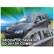 SKODA OCTAVIA III 5D COMBI 2013-2020 ΣΕΤ ΑΝΕΜΟΘΡΑΥΣΤΕΣ ΑΥΤΟΚΙΝΗΤΟΥ ΑΠΟ ΕΥΚΑΜΠΤΟ ΦΙΜΕ ΠΛΑΣΤΙΚΟ HEKO - 4 ΤΕΜ.