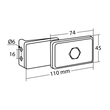 ΠΛΑΙΝΟ ΦΩΣ 110x45mm 12/24V ΛΕΥΚΟ