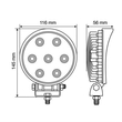 ΠΡΟΒΟΛΕΑΣ ΕΡΓΑΣΙΑΣ WL-1 21W 1400LMS 10/30V ΜΕ 7 LED 10-30V 6.000K (116x145x56mm) ΦΩΣ ΔΙΑΘΛΑΣΗΣ - 1ΤΕΜ.