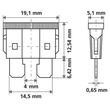 Ασφάλειες 25A 12/24V SMART-LED 6τεμ.