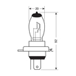 H4 60/55W Xenium Race 12V