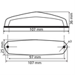 ΦΑΝΑΡΙ ΠΙΣΩ ΜΗΧΑΝΗΣ HIROX 12V 13LED 3 ΧΡΗΣΕΩΝ (ΦΩΣ ΘΕΣΕΩΣ/STOP/ΦΩΣ ΠΙΝΑΚΙΔΑΣ) ΚΟΚΚΙΝΟ  -1ΤΕΜ.