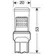 W21W (T20) 12V MEGA-LED48 6.500K 370lm W3x16d ΔΙΑΘΛΑΣΗΣ (ΚΑΡΦΩΤΟ-ΔΙΠΛΗΣ ΠΟΛΙΚΟΤΗΤΑΣ) BLISTER 1ΤΕΜ.