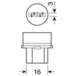 W21W (T20) 12V MEGA-LED48 6.500K 370lm W3x16d ΔΙΑΘΛΑΣΗΣ (ΚΑΡΦΩΤΟ-ΔΙΠΛΗΣ ΠΟΛΙΚΟΤΗΤΑΣ) BLISTER 1ΤΕΜ.