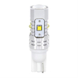 T10 10-30V W2,1x9,5d 380lm (ΚΑΡΦΩΤΟ) Λευκό Διάθλασης MEGA-LED 45 CREE-LED BLISTER 2τεμ.