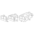 ORGANIZER ΠΟΡΤ ΜΠΑΓΚΑΖ DELUXE (L) 55 Χ 38 cm