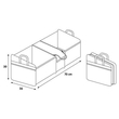 ORGANIZER ΠΟΡΤ ΜΠΑΓΚΑΖ DELUXE (XL) 70 Χ 36 cm