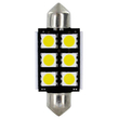 Λαμπάκια Πλαφονιέρας 24-30V SV8,5-8 15x39mm 108lm HYPER-LED18 (Διπλής Πολικότητας) BLISTER 2τεμ