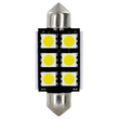 Λαμπάκια Πλαφονιέρας 24-30V SV8,5-8 15x39mm 108lm HYPER-LED18 (Διπλής Πολικότητας) BLISTER 2τεμ