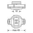 PSY24W 12V 24W 385lm PG20-4 STANDARD LINE ΠΟΡΤΟΚΑΛΙ 1ΤΕΜ. ΣΕ ΚΟΥΤΑΚΙ