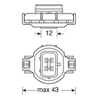 PS24W 12V 24W 310lm PG20-3 4.100K BLU-XE 2τεμ. σε κουτί