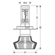 H4 10-30V 6.500K 4.000lm 25W P43t HALO LED 16LED ZES CHIPS 1ΤΕΜ.