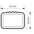 Μπάρες Οροφής (M) 120cm IN RAIL STEEL Σιδερένιες 2τεμ. με κλειδαριές για οχήματα με FLUSH RAILING