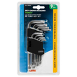 TORX ΚΛΕΙΔΙΑ 9 ΤΕΜΑΧΙΩΝ (T10/15/20/25/27/30/40/45/50)  ΧΡΩΜΙΟ-ΒΑΝΑΔΙΟ (CRV)