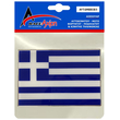 GREECE ΑΥΤΟΚΟΛΛΗΤΗ ΕΛΛΗΝΙΚΗ ΣΗΜΑΙΑ 13,8 X 9,4 cm ΜΠΛΕ/ΛΕΥΚΟ/ΧΡΩΜΙΟ ΜΕ ΕΠΙΚΑΛΥΨΗ ΕΠΟΞΕΙΔΙΚΗΣ ΡΥΤΙΝΗΣ (ΥΓΡΟ ΓΥΑΛΙ) - 1 ΤΕΜ.