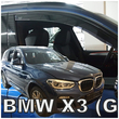 BMW X3 G01 5D 2017+ ΖΕΥΓΑΡΙ ΑΝΕΜΟΘΡΑΥΣΤΕΣ ΑΠΟ ΕΥΚΑΜΠΤΟ ΦΙΜΕ ΠΛΑΣΤΙΚΟ HEKO - 2 ΤΕΜ.