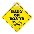 BABY ON BOARD ΕΝΔΕΙΞΗ ΜΕ ΒΕΝΤΟΥΖΑ 127x127mm