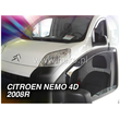 FIAT FIORINO / QUBO 4D/5D 2008+ / PEUGEOT BIPPER / CITROEN NEMO ΖΕΥΓΑΡΙ ΑΝΕΜΟΘΡΑΥΣΤΕΣ VAN ΑΠΟ ΕΥΚΑΜΠΤΟ ΦΙΜΕ ΠΛΑΣΤΙΚΟ HEKO - 2 ΤΕΜ.