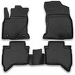 TOYOTA HILUX 4D 08/2015+ ΜΑΡΚΕ ΠΑΤΑΚΙΑ ΣΕ ΣΚΑΦΗ TPE ΛΑΣΤΙΧΟ ΣΕ ΜΑΥΡΟ ΧΡΩΜΑ NOVLINE - 4 ΤΕΜ.
