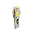 W5W 12V T10 W2,1x9,5d LED 5xSMD5050 ΛΕΥΚΟ (ΚΑΡΦΩΤΟ CAN-BUS) 1ΤΕΜ. M-TECH